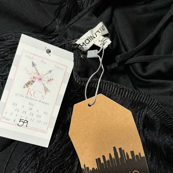 Black Fringe Romper - Picture 4 of 7